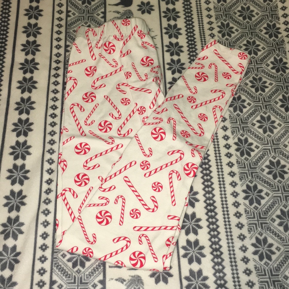 Candy Cane & Peppermint Leggings